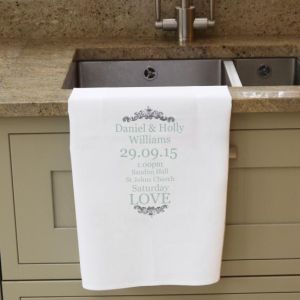 wedding teatowel