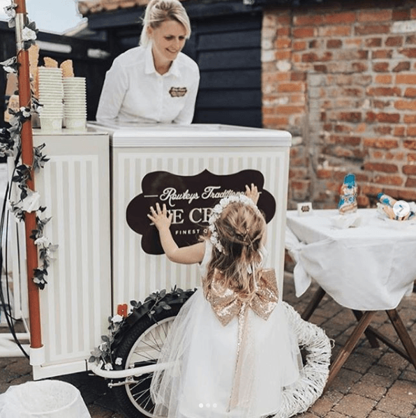 ice cream for wedding parties