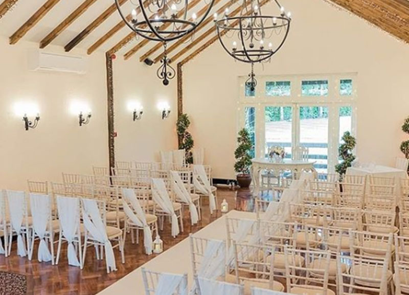 Crondon Park wedding hall white